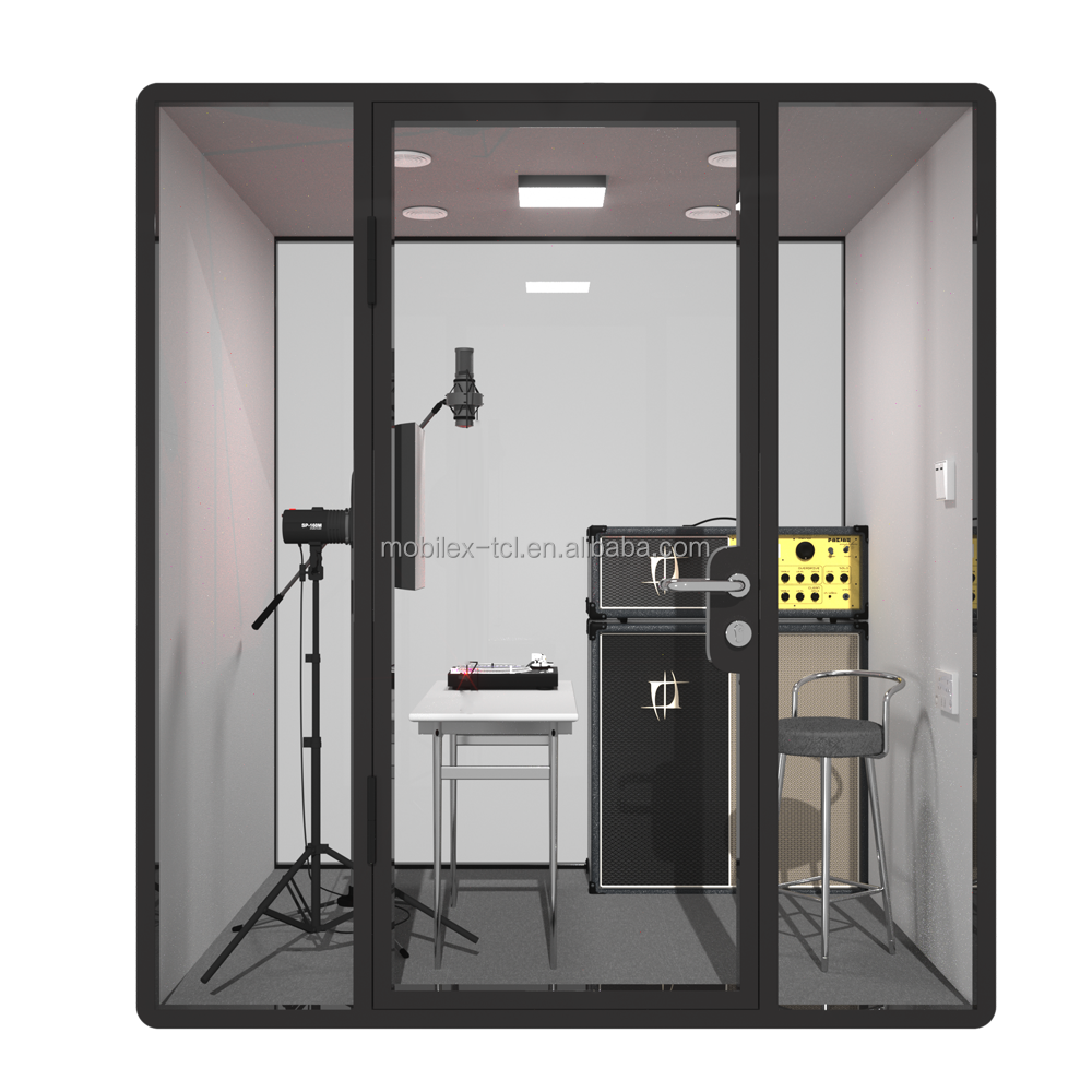 Customized acoustic room music soundproof drum roomb booth