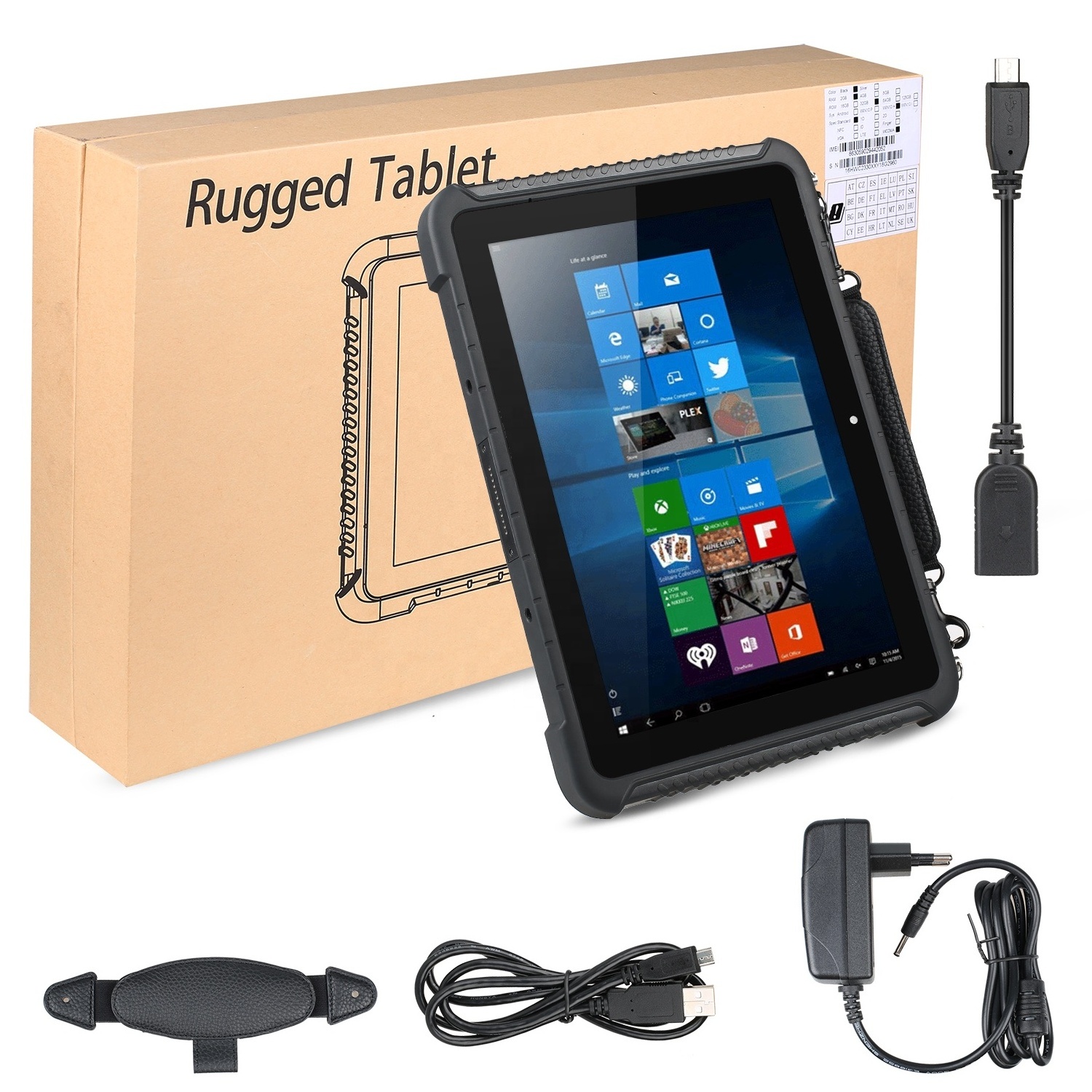 4G wall mount industrial tablet pc with NFC fingerprint barcode scanner rugged pc tablet  MT1900