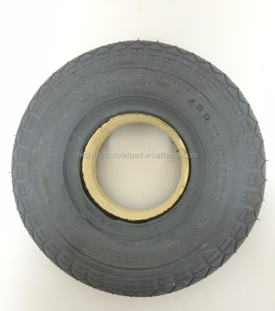 Cheng Shin 3.00-4 (260X85) C154 Diamond Tread Foamed-Filled Gray Tire 4wheels electric mobility scooter tyres replacement parts