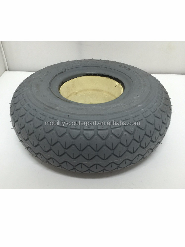 Cheng Shin 3.00-4 (260X85) C154 Diamond Tread Foamed-Filled Gray Tire 4wheels electric mobility scooter tyres replacement parts