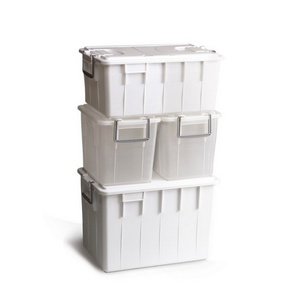 Practical and robust PP (Polypropylene) crate 'Food Box' model with lid and handles 3 different models in 2 colors