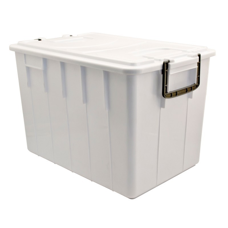 Practical and robust PP (Polypropylene) crate 'Food Box' model with lid and handles 3 different models in 2 colors