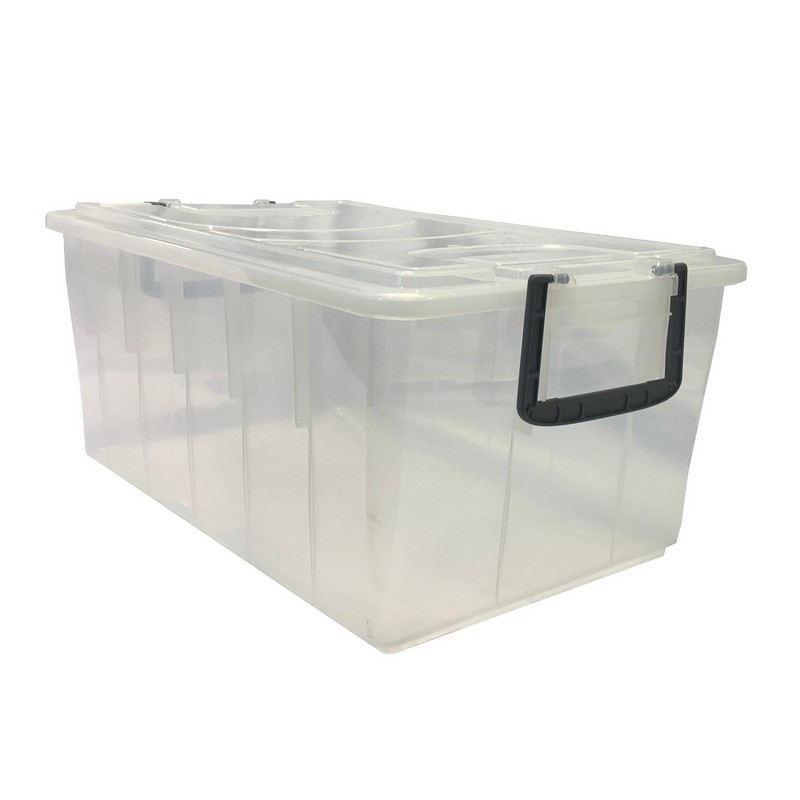 Practical and robust PP (Polypropylene) crate 'Food Box' model with lid and handles 3 different models in 2 colors