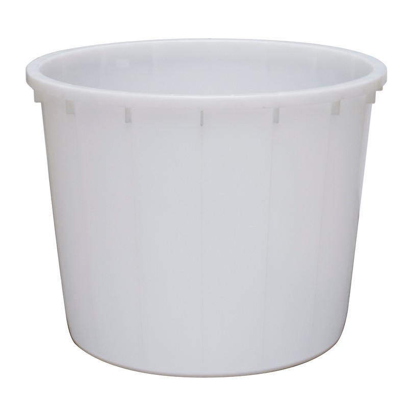 Best quality cylindrical tub made of neutral PEHD (High Density Polyethylene) suitable for food contact