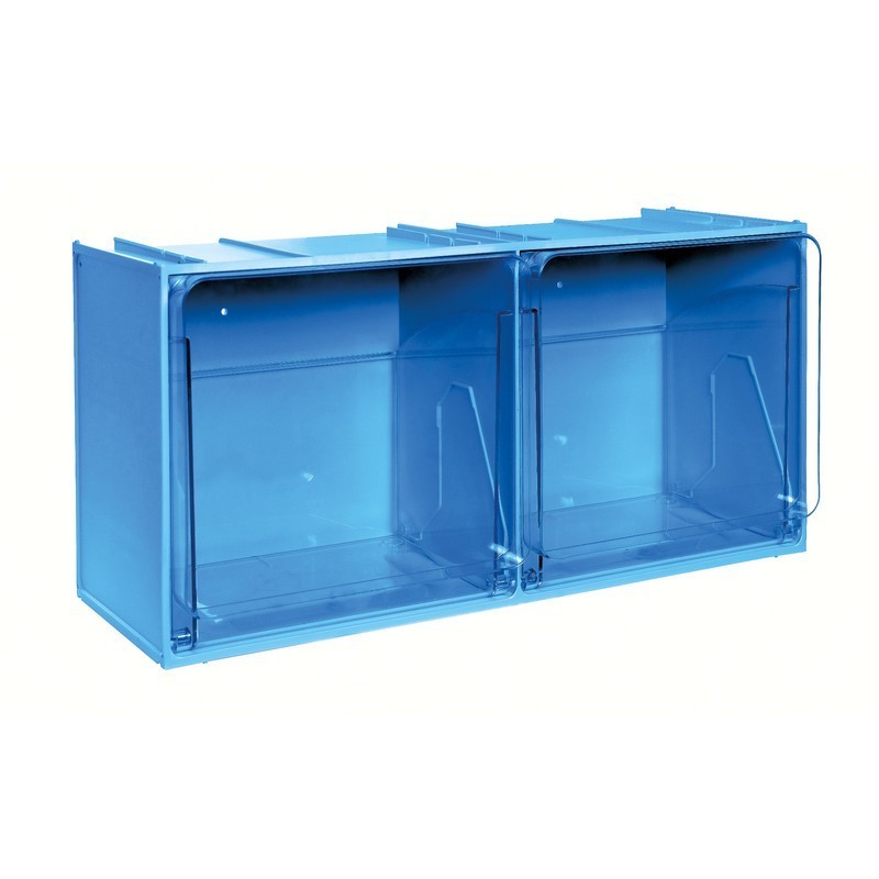 Modular system made of PP polypropylene drawers PET polyethylene terephthalate shatterproof high load resistance