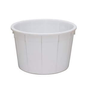 Best quality cylindrical tub made of neutral PEHD (High Density Polyethylene) suitable for food contact