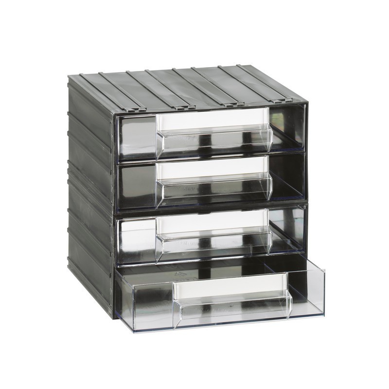 Best quality MIDI modular drawer units made of 100% recyclable PST (polystyrene)  available in 4 models