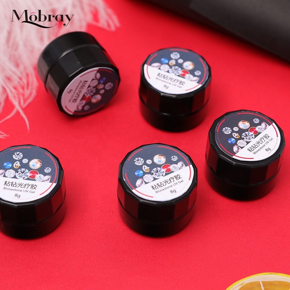 Mobray 8g Nail Art Decoration Glue Rhinestone Super Glue UV Gel