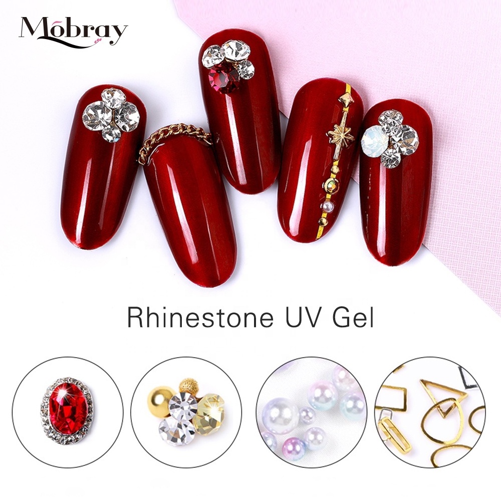 Mobray 8g Nail Art Decoration Glue Rhinestone Super Glue UV Gel