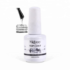 Mobray clear oem private label resin organic base coat no-wipe top coat gel polish