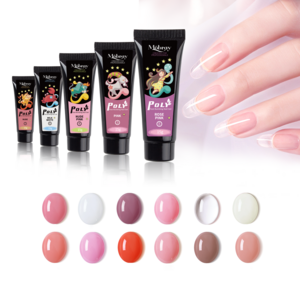 Mobray Colors Private Label Non Toxic Uv Poly Nail Gel 30ml/15ml Tube Professional Clear Poly Acryl Gel