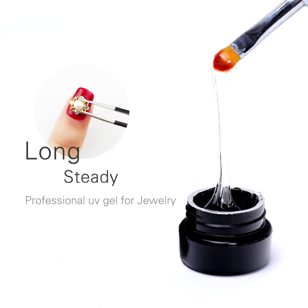 Stone Gem Diamonds Jewellery Gel Nail Art Design Gel No-Flowing Modeling Glue DIY Fa ke Tip Patch Glue Fast Stick Nail Tips Glue