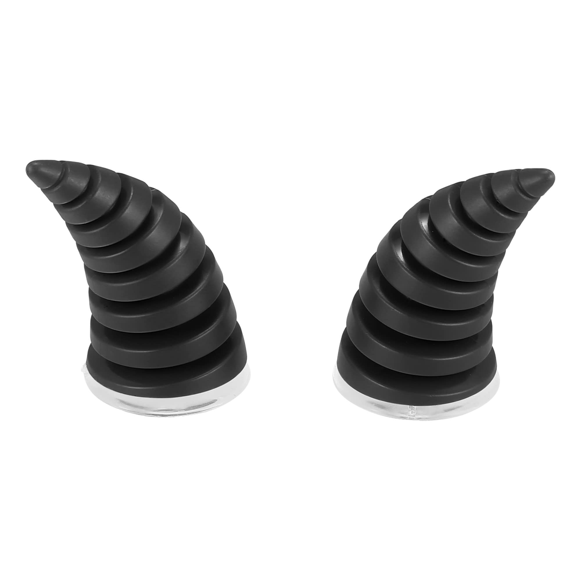 Motoforti 2pcs Threaded Bull Horn Style Roof Top Stickers Car Front