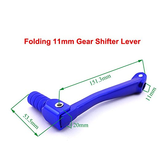 Blue Folding 11mm Gear Shifter Lever + Gas Fuel Tank Cover + Fuel filter For Chinese Made Pit Dirt Bike Motocross Motorcycle