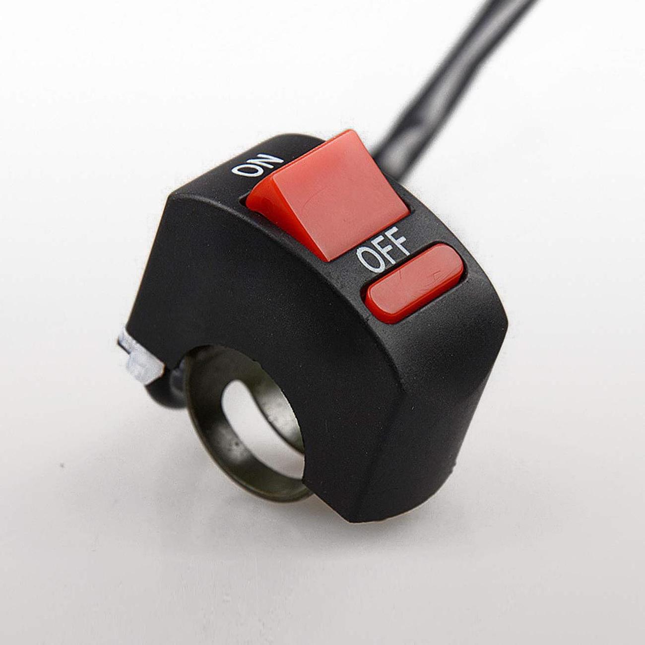 Motorcycle Handlebar Toggle Switch On Off Push Button Switch Bicycle Motorcycle Tuning Part for U5 U7 U2 LED Headlight Scooter