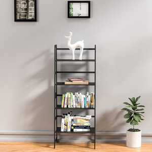 Bookshelf, Ladder Bookcase, 5 Tier Tall Book case for Bedroom, Living Room, Office