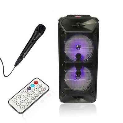 Boombox bt speakers plastic case box portable high quality karaoke home theatre system wireless audio player