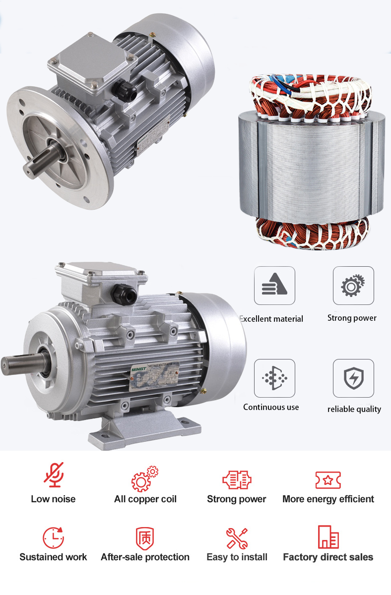 0.5HP 1HP 2HP 3HP 4HP 5HP 7.5HP 10HP 15HP 20HP 25HP 30HP 40HP 50HP 60HP 75HPThree-phase ac Asynchronous Induction Electric Motor