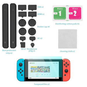 Nintendo Switch  Mini Switch Lite Cover Case Tempered Glass Screen Protector Games Card 6 Thumb Grip for Nintendo Switch