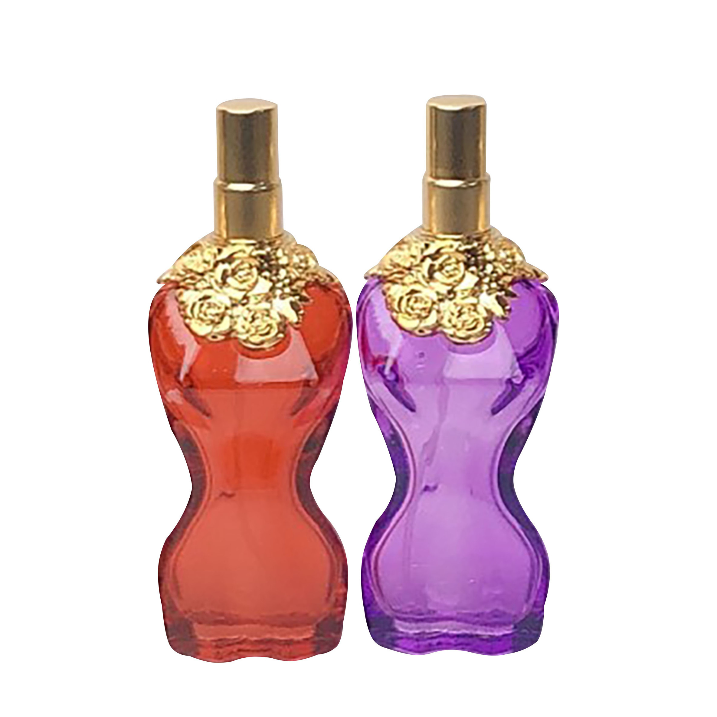 30ml 75ml 100ml High quality sexy lady woman body shaped glass perfume empty spray bottles for women men