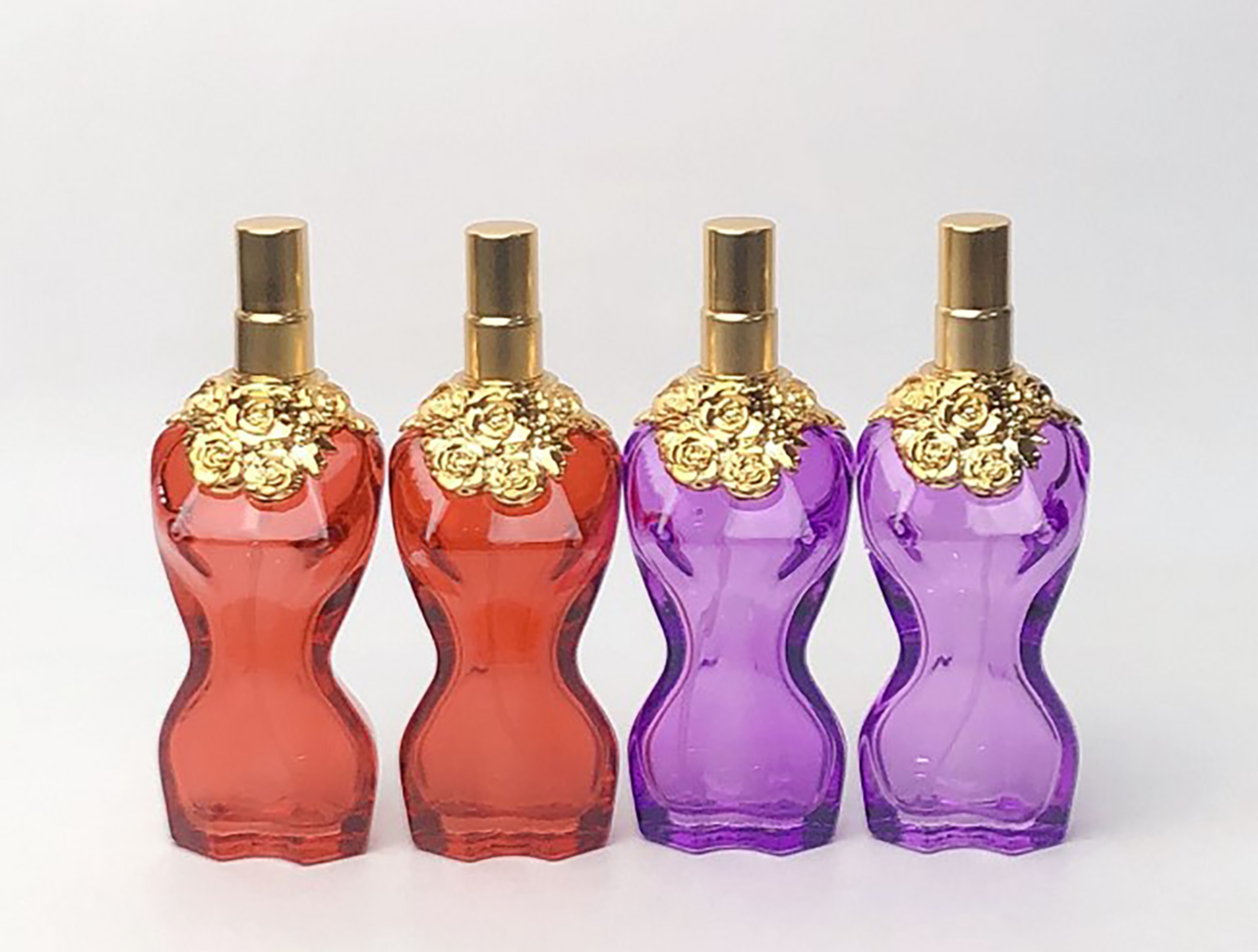 30ml 75ml 100ml High quality sexy lady woman body shaped glass perfume empty spray bottles for women men