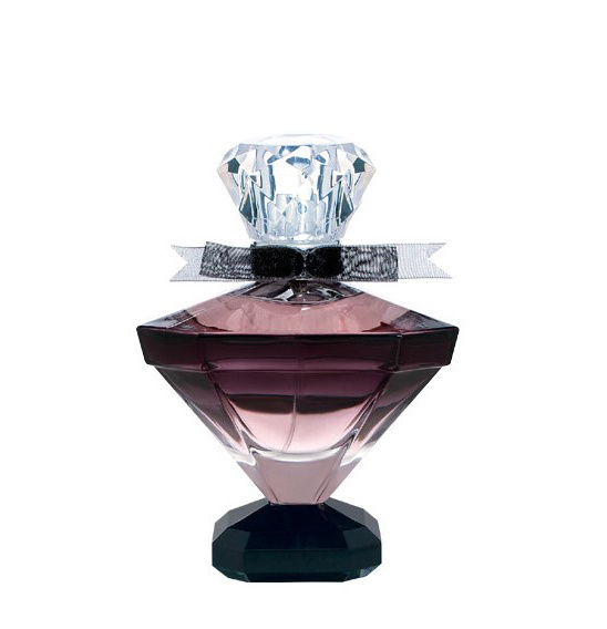 75ml wholesale fancy shape diamond glass perfume empty bottle polygon perfume bottle with acrylic cap