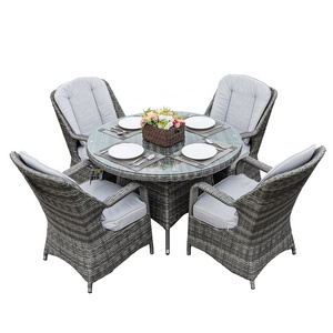 Top Quality Outdoor Garden Rattan  Furniture Outside Table and Chair  Dining Set Bistro Sets