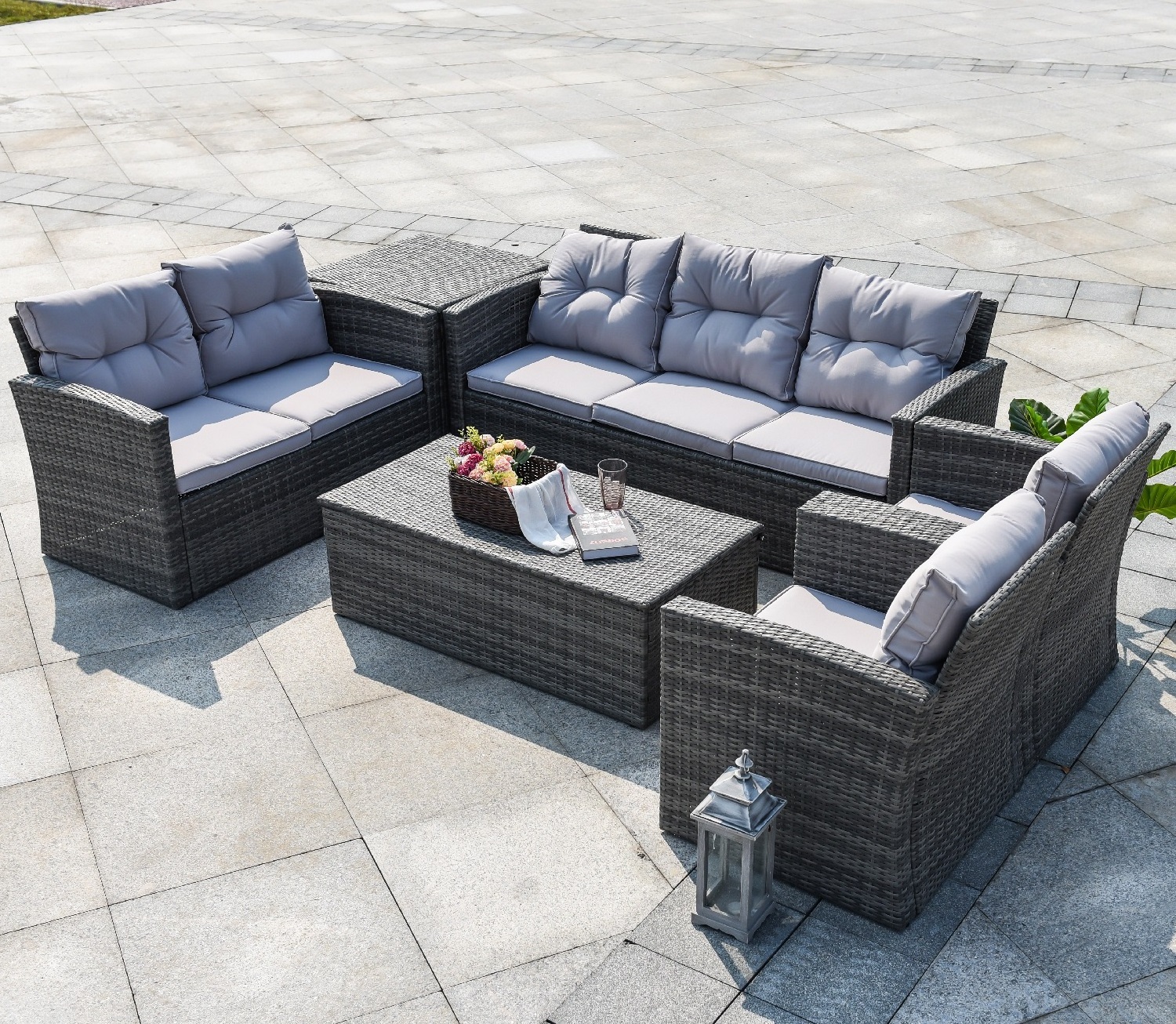 Outdoor UV Resistant Sofa Lounge Chair Set