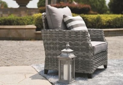 2019 Aluminum Outdoor Rattan Gas Fire Sofa Set Garden Furniture