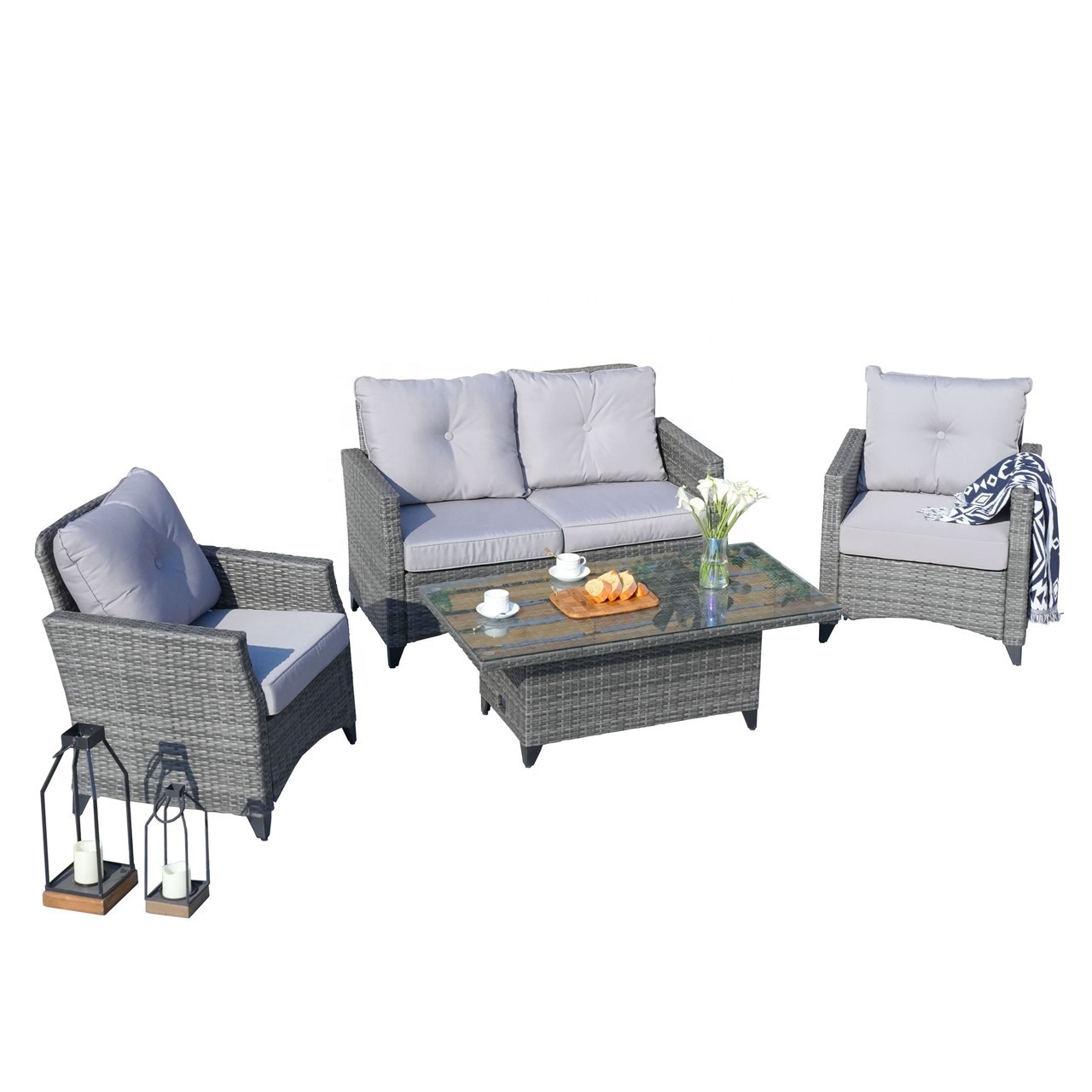 Replacement Parts for Outdoor Patio Fire Pit with Seating Sofas