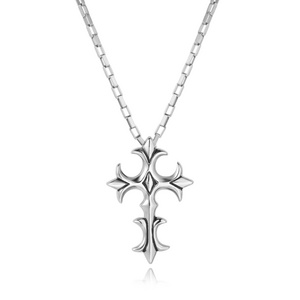 Sale Casting Vintage Gothic Pendant Jewelry Dainty Stainless Steel Cross Necklace For Men