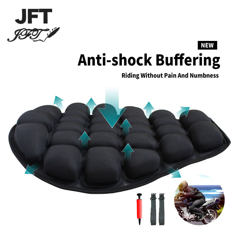 Anti-Shock Motorcycle Seat Cushion Damping Motocross Air Cushion Outdoor Riding Cushion Anti-Gravity Moto Seat Airbag Cover