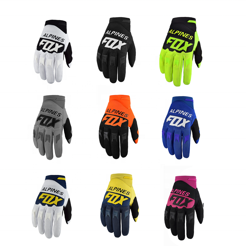 Custom Summer Motorbike Cycling Gloves Motocross Dirt Bike Racing Hand Gloves BMX MTB DH Motorcycle Riding Full Finger Gloves