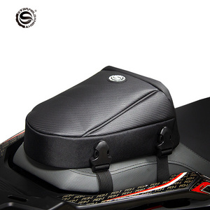 Waterproof Motorcycle Riding Tail Bag Black Motor Back Seat Bags Top Case Shoulder Backpack Touring Saddle Bag With Rain Cover