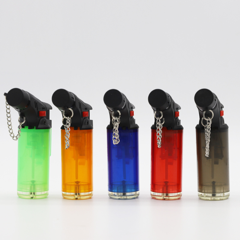 M7105 Jet Flame Lighter Single Flames Windproof Lighter 5 colors Plastic Cigarette Lighter