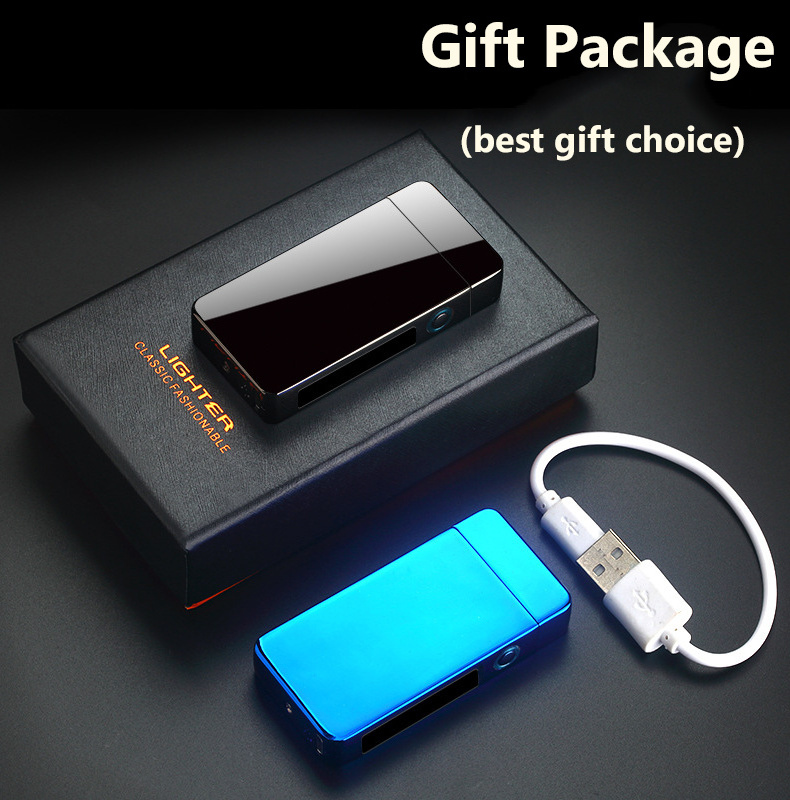 Dual Arc Electric USB Rechargeable Lighter Plasma Windproof Flameless Electronic Lighter