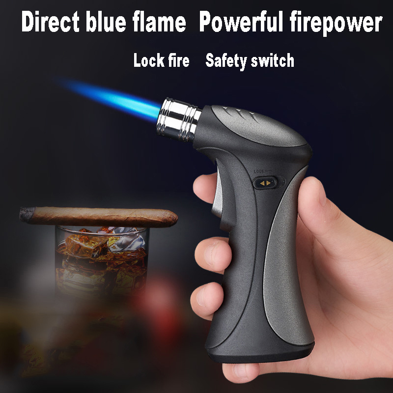 Strong And Lasting Fire Directly Into The Blue Flame Small Spray Gun Mini Small Welding Gun Lighter