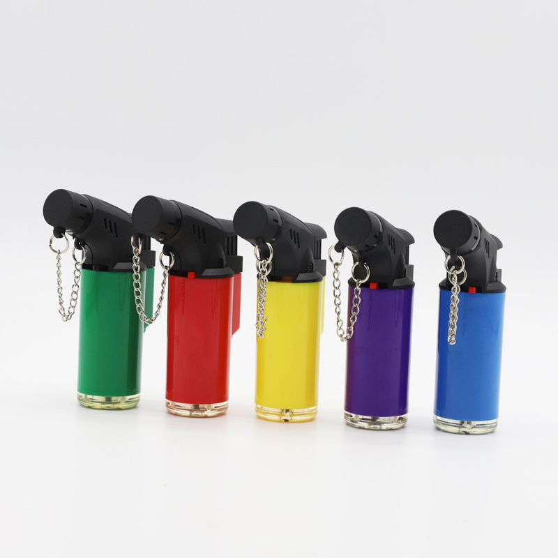 M7105 Jet Flame Lighter Single Flames Windproof Lighter 5 colors Plastic Cigarette Lighter