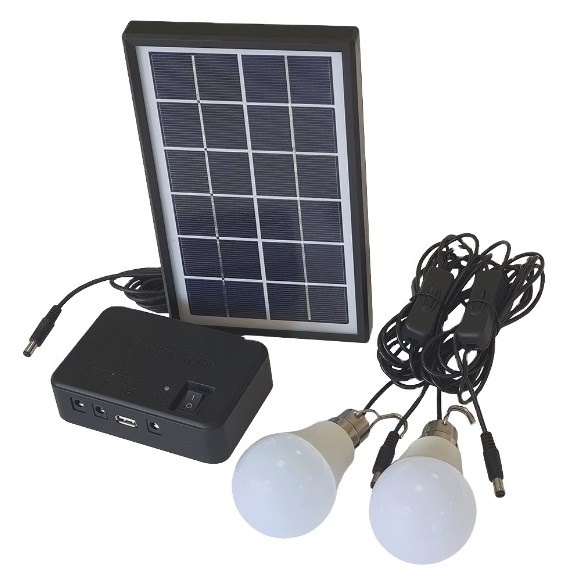 Solar energy kit family use Portable multifunctional solar emergency lamp Portable Backup Power With Solar Panel