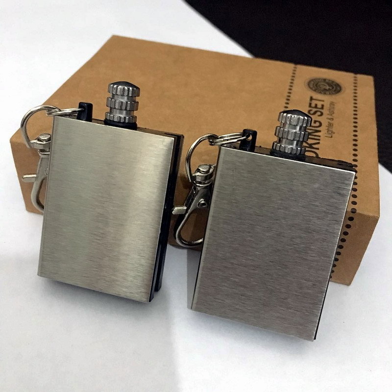 Hot Waterproof Matches Stainless Steel Shell No Fuel Permanent Lighter Accessories Household Item