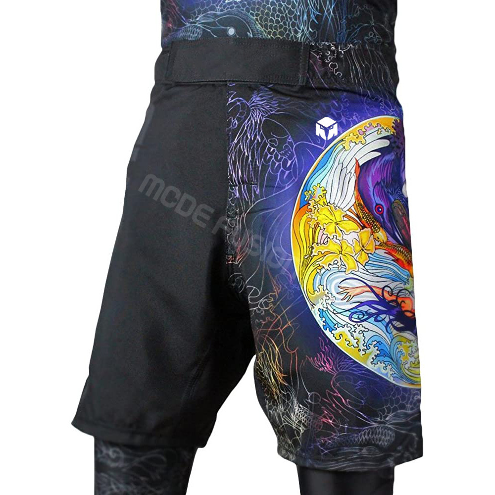 MMA UFC Black Short Training Fight Boxing Shorts China Custom Manufacturer skull MMA Shorts Hot sale products