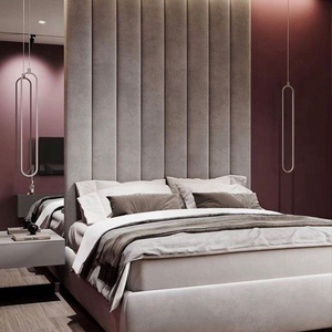 Custom size hotel guest room Twin Double Queen King headboard upholstered wall panels