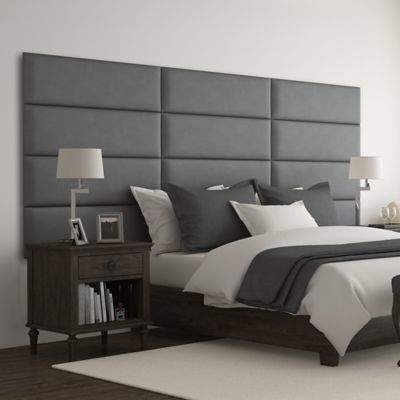 Custom size hotel guest room King headboard upholstered wall panels