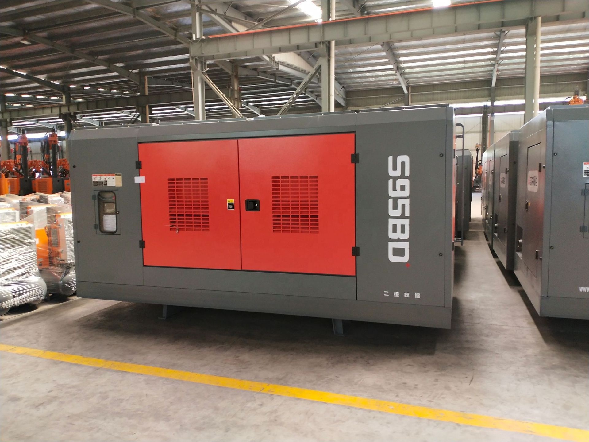 Zhigao air ends diesel screw air compressor with high quality stationary used for foundation drilling