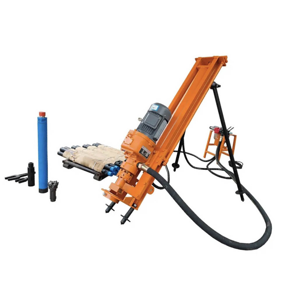 manufacturers land geotechnical small blast portable DTH drilling rigs for mining works