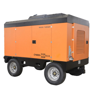 New design diesel portable mobile rotary screw air compressor two stage compression