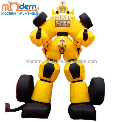 Inflatable Movie Character Robot Car Giant Inflatable Yellow Robocar