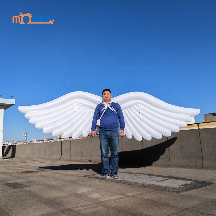 Parade White Wing Inflatable Giant Inflatable Angle Wing Costume