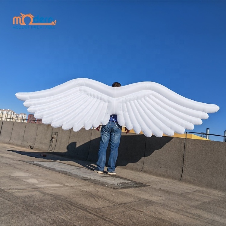 Parade White Wing Inflatable Giant Inflatable Angle Wing Costume