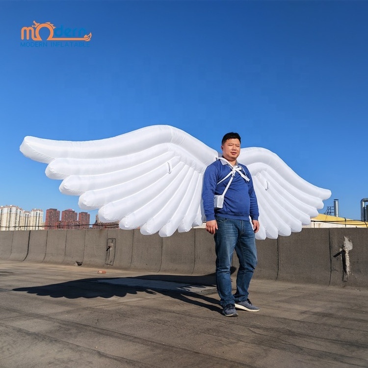 Parade White Wing Inflatable Giant Inflatable Angle Wing Costume